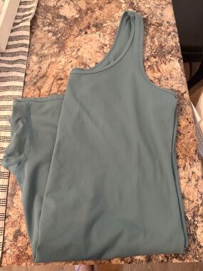 Women’s  Tank Top style romper in Sage Green